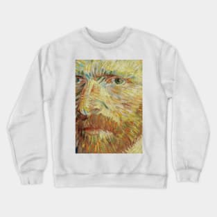 Self Portrait of Van Gogh detail - Gallery Quality Print Crewneck Sweatshirt